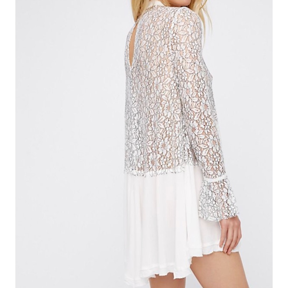 Free People Secret Origins Pieced Lace Tunic - Picture 2 of 6